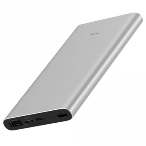 10000mAh Mi 18W Fast Charge Power Bank 3 Strieborná